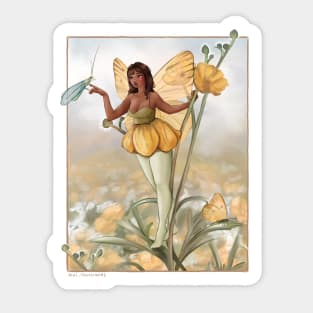 Buttercup Fairy Sticker